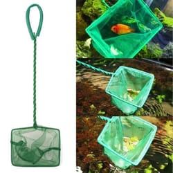 long handle aquarium fish net square landing net for tanks and ponds
