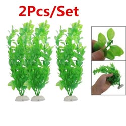 green artificial aquarium plants plastic fish tank decor grass