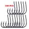 High Carbon Steel Fishing Hooks Set Barbed Circle Hooks 100pcs 5