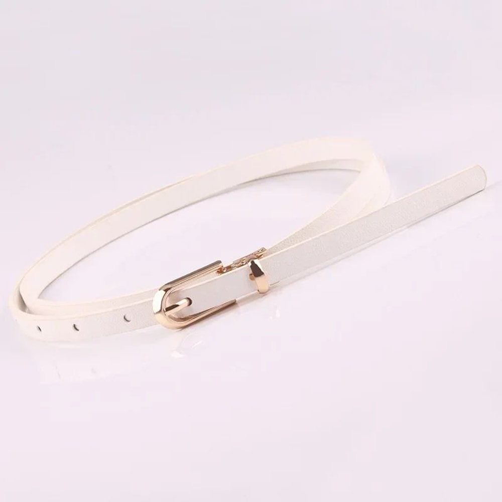Candy Color Thin Waist Belt Adjustable Women Fashion Belt 9