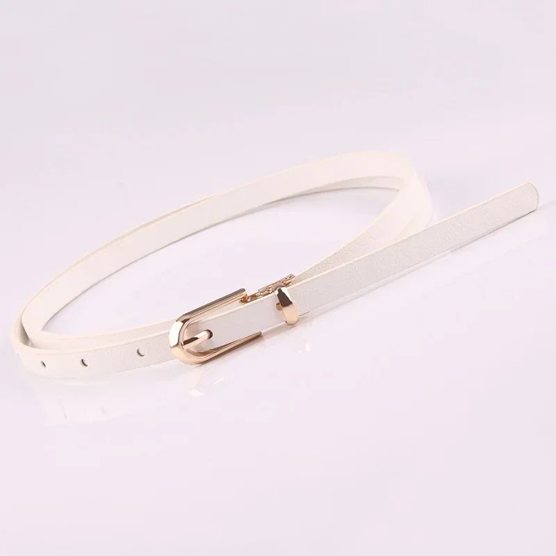 Candy Color Thin Waist Belt Adjustable Women Fashion Belt 9