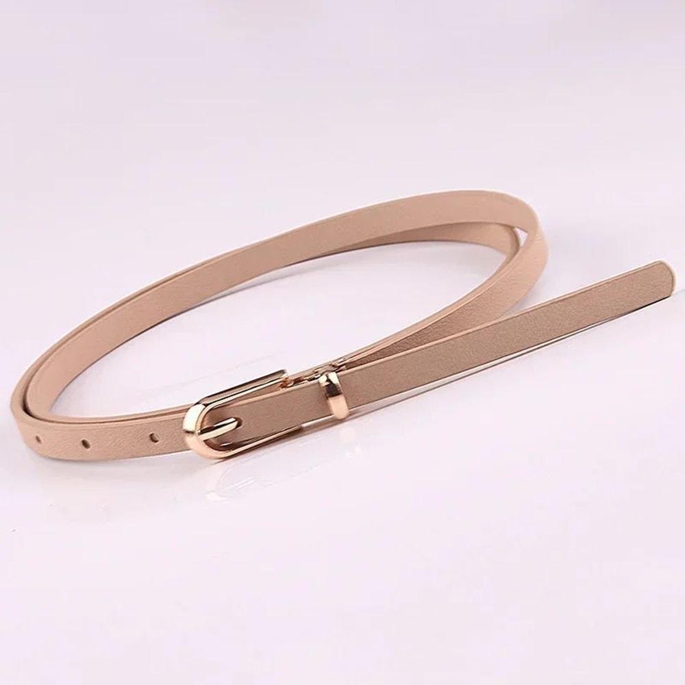 Candy Color Thin Waist Belt Adjustable Women Fashion Belt 10