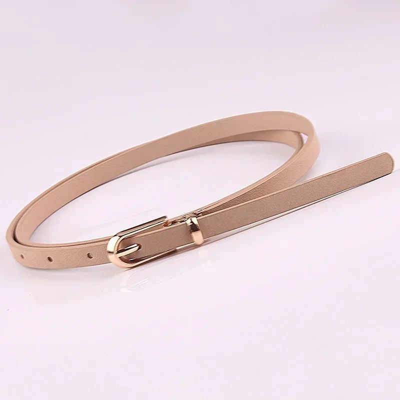 Candy Color Thin Waist Belt Adjustable Women Fashion Belt 10