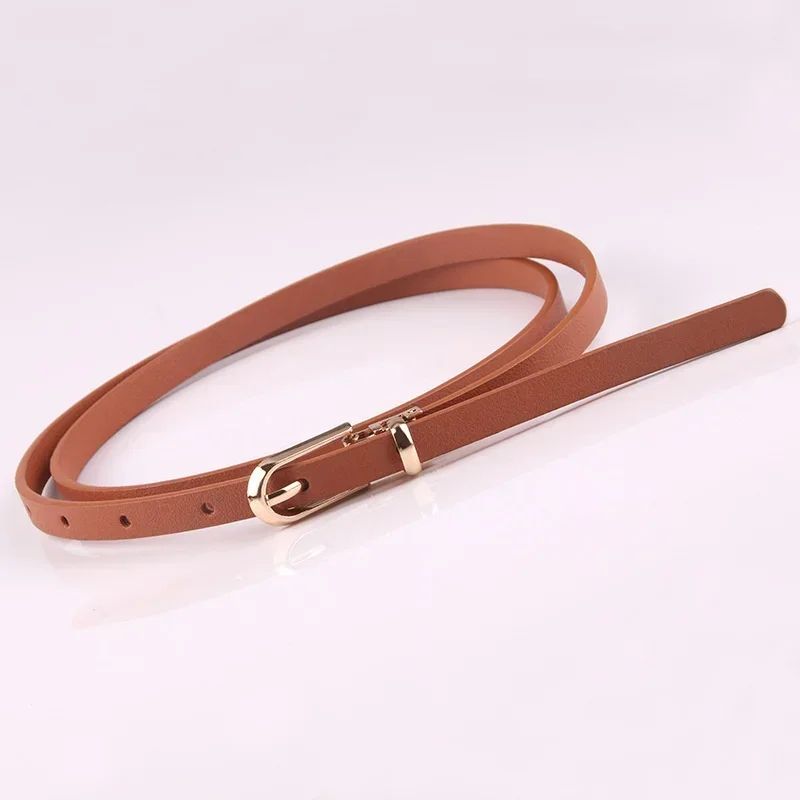 Candy Color Thin Waist Belt Adjustable Women Fashion Belt 11