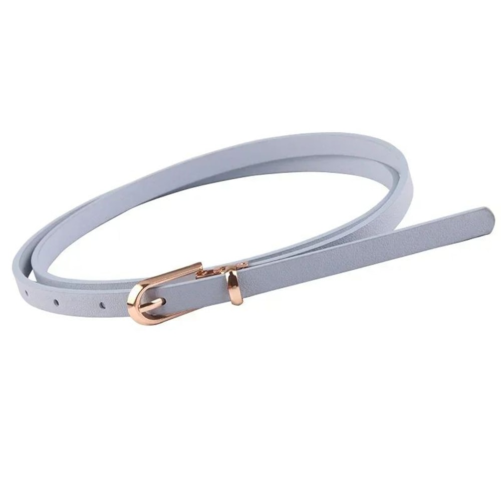 Candy Color Thin Waist Belt Adjustable Women Fashion Belt 2