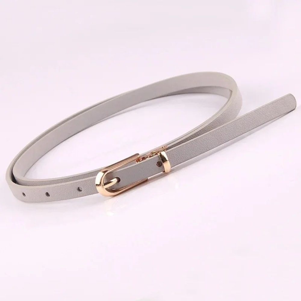 Candy Color Thin Waist Belt Adjustable Women Fashion Belt 6