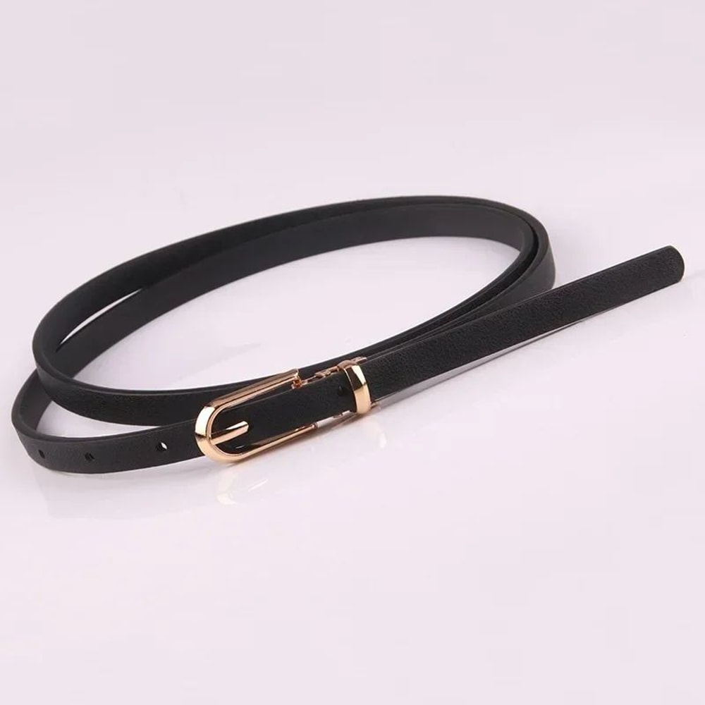Candy Color Thin Waist Belt Adjustable Women Fashion Belt 7