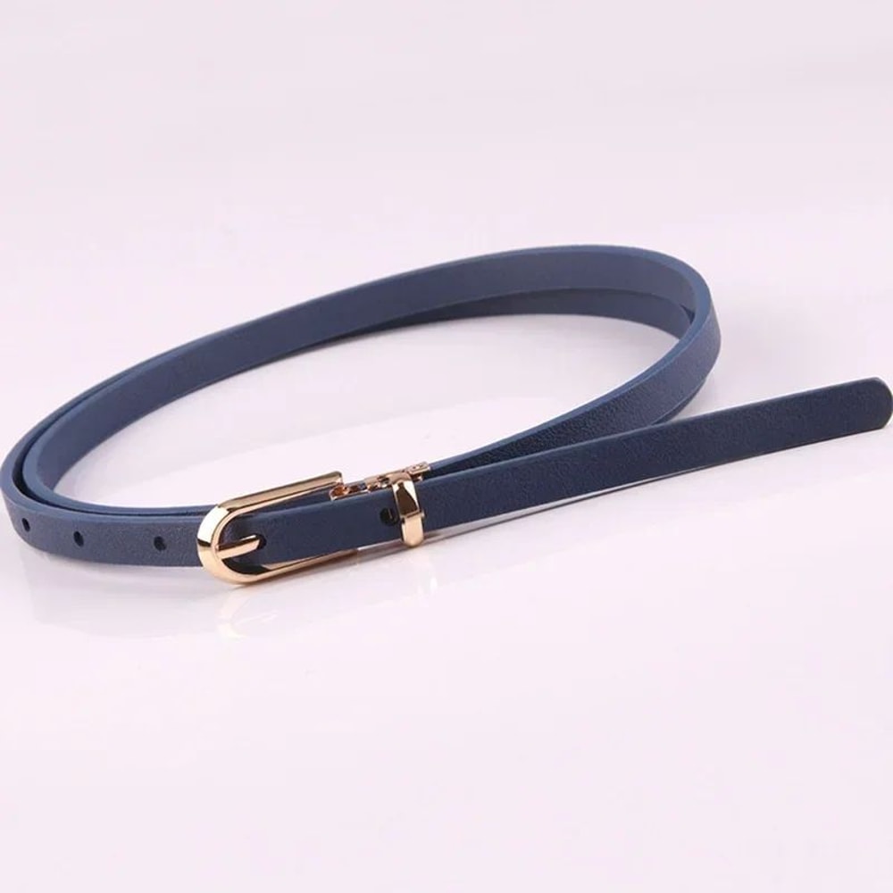 Candy Color Thin Waist Belt Adjustable Women Fashion Belt 8