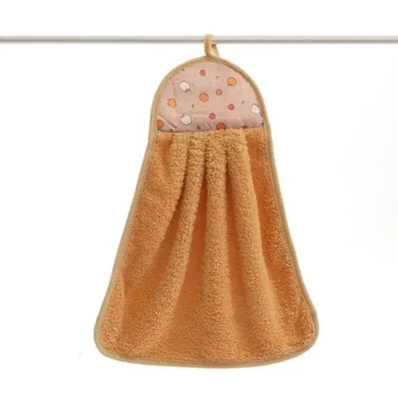 Coral Velvet Soft Hand Towel Absorbent Hanging Kitchen And Bathroom Cloth 3