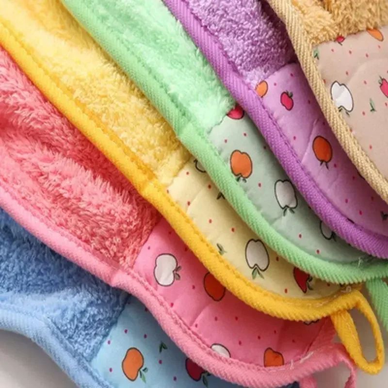 Coral Velvet Soft Hand Towel Absorbent Hanging Kitchen And Bathroom Cloth 4