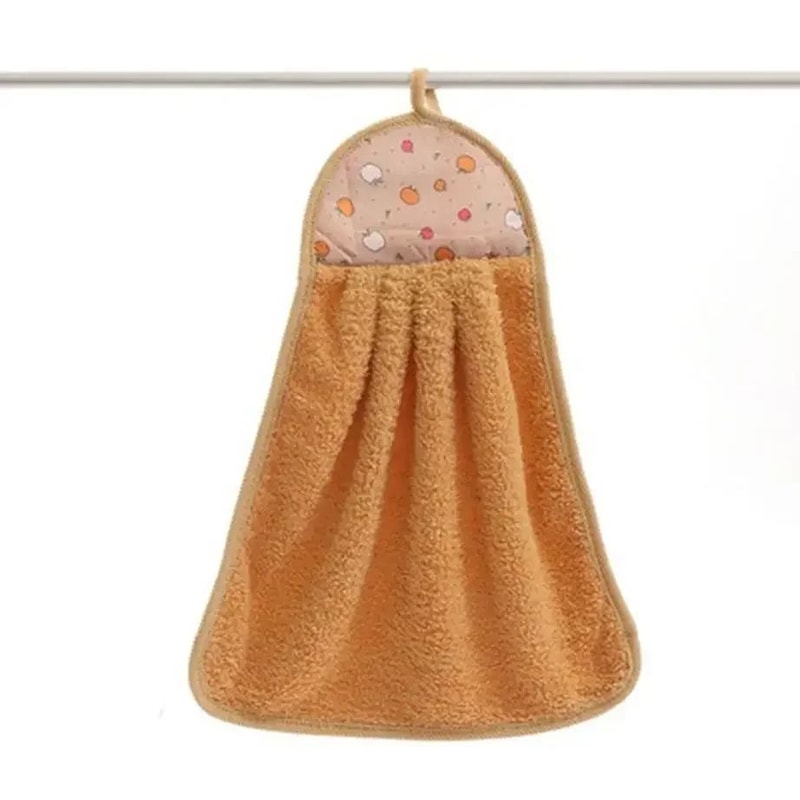 Coral Velvet Soft Hand Towel Absorbent Hanging Kitchen And Bathroom Cloth 7