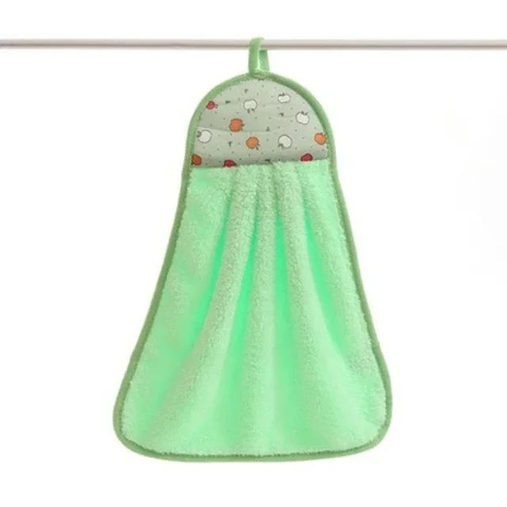 Coral Velvet Soft Hand Towel Absorbent Hanging Kitchen And Bathroom Cloth 8