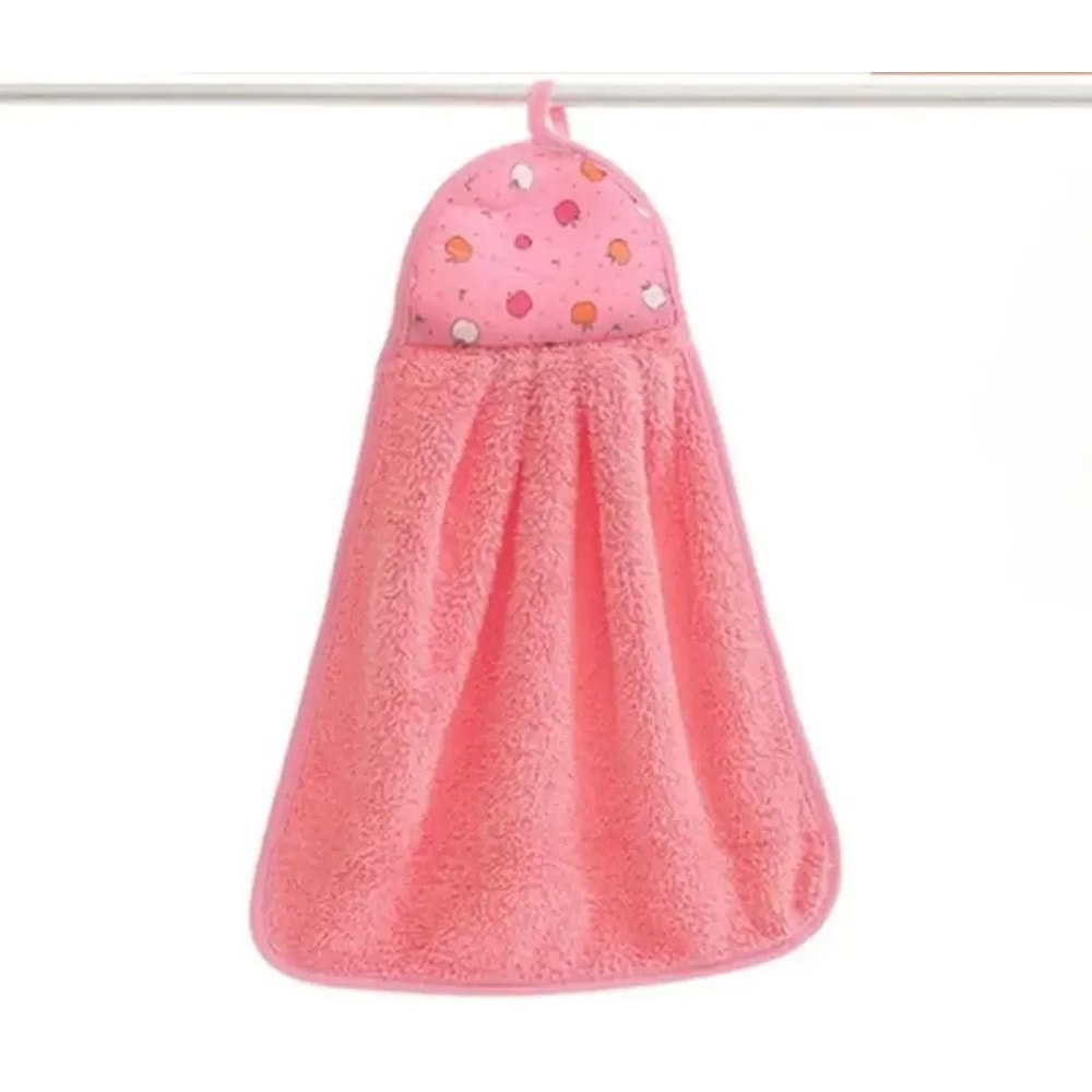 Coral Velvet Soft Hand Towel Absorbent Hanging Kitchen And Bathroom Cloth 9