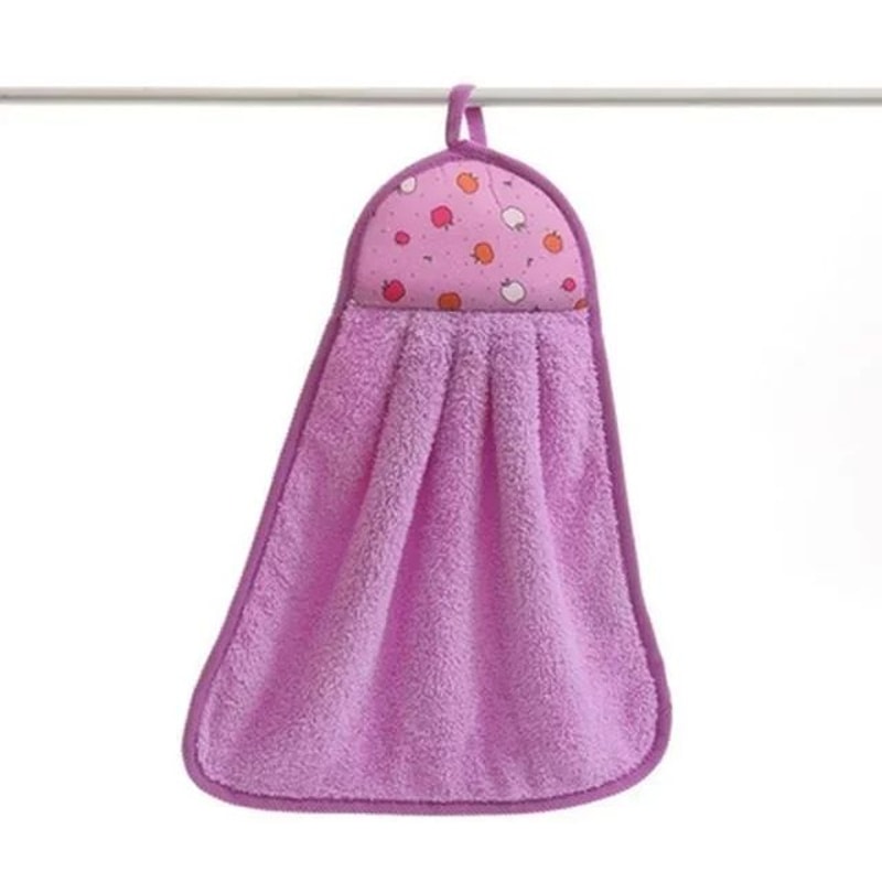 Coral Velvet Soft Hand Towel Absorbent Hanging Kitchen And Bathroom Cloth 10
