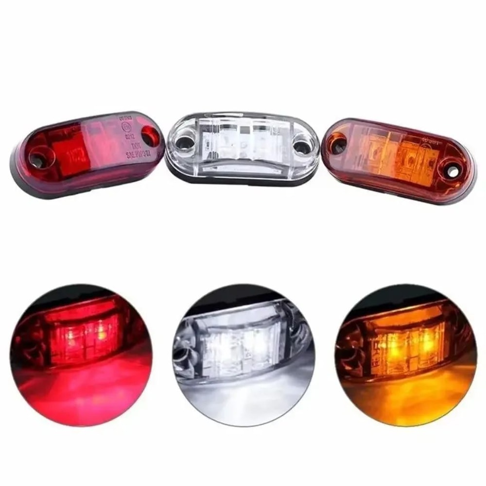 Universal 12V24V Waterproof LED Side Marker Tail Light For Trucks Trailers 1