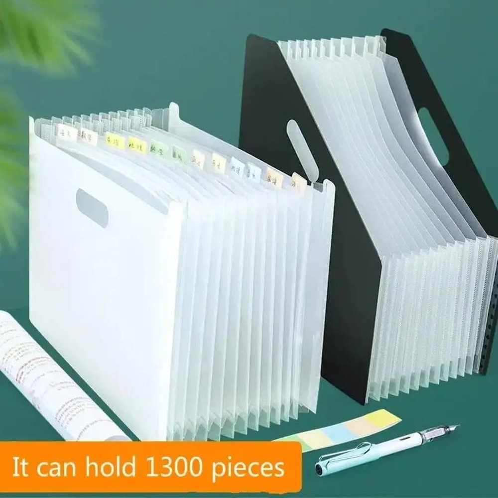 A4 Vertical Desk File Organizer MultiLayer Standing Document Folder 5