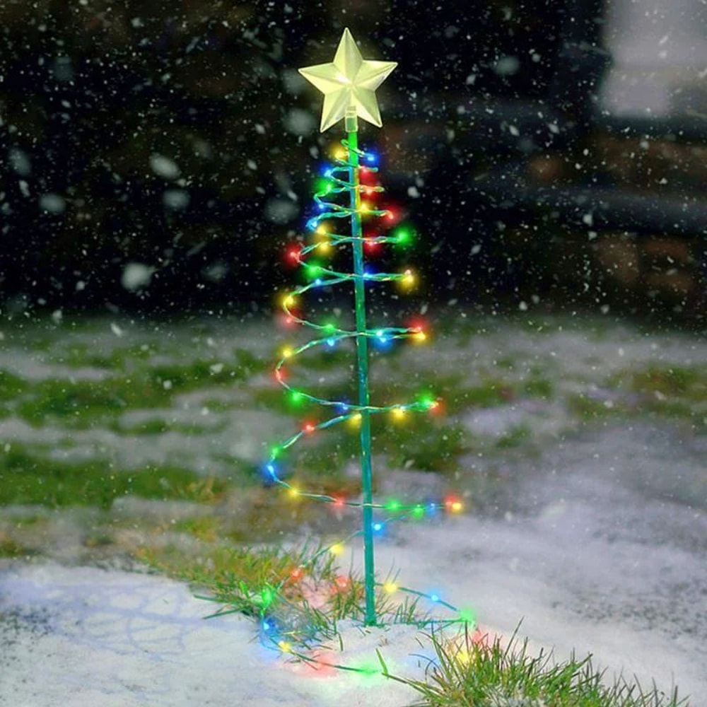 Solar Powered Outdoor LED String Lights Waterproof Christmas Tree Decor 6