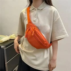 waterproof canvas crossbody bag for women one-shoulder casual sports bag