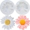 Artisan Daisy Chamomile Silicone Craft Mold Floral DIY Soap Candle Making Mold Set 3