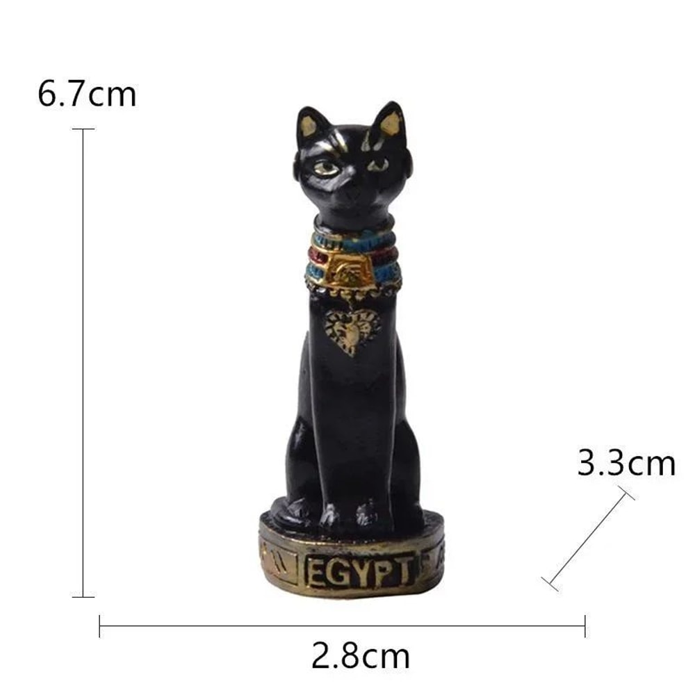 Regal Bastet Egyptian Cat Statue Elegant Home Decor Egyptian Figurine Accent 4