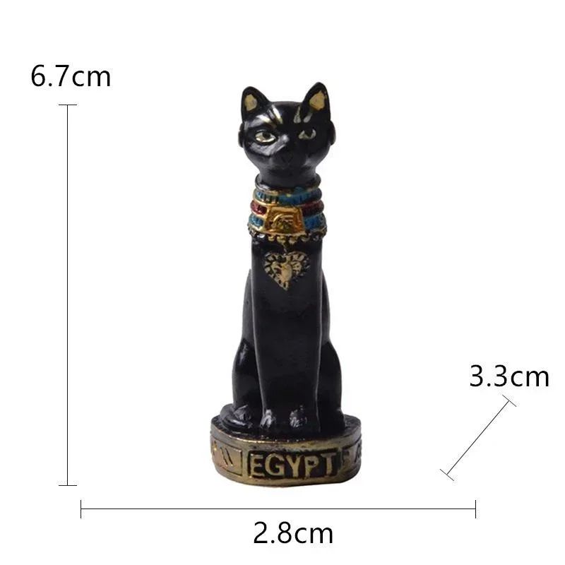 Regal Bastet Egyptian Cat Statue Elegant Home Decor Egyptian Figurine Accent 4