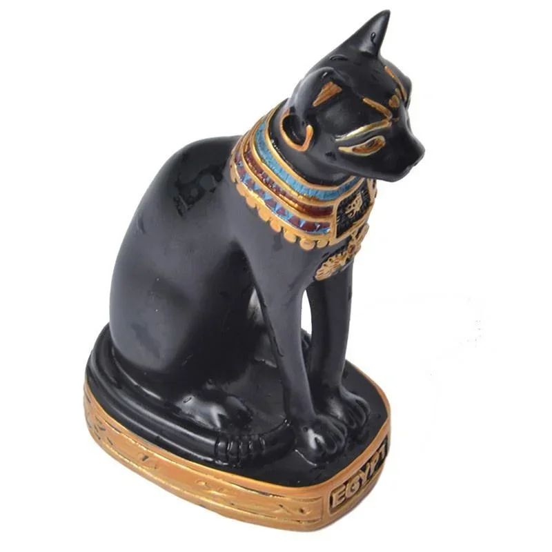 Regal Bastet Egyptian Cat Statue Elegant Home Decor Egyptian Figurine Accent 6