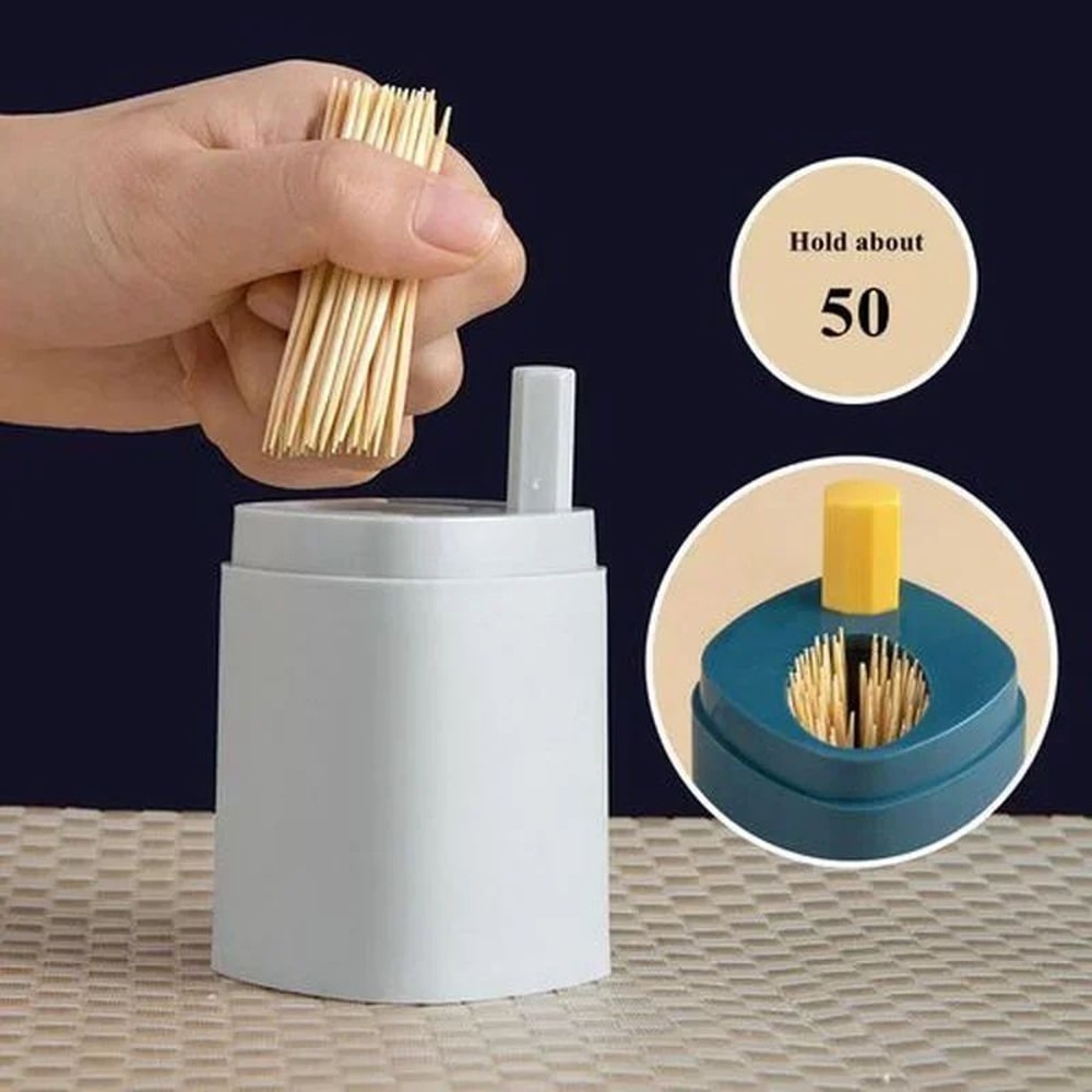 Smart Press PopUp Toothpick Dispenser Hygienic Automatic Toothpick Holder For Home Travel 3
