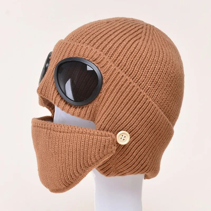 Arctic Shield Aviator Trapper Hat FleeceLined Winter Aviator Hat With Mask Goggles 8