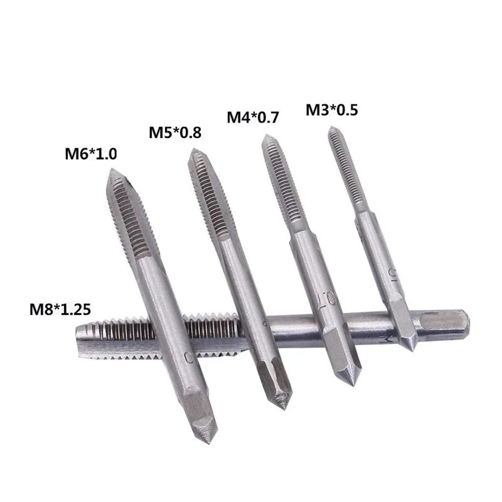 ProGrip 6Piece Metric Tap And Wrench Set Precision Tap And Die Set M3M8 2