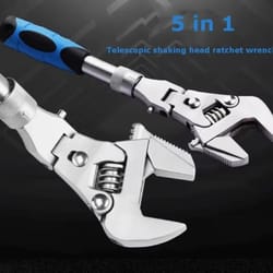 flexpro 10-inch telescopic adjustable ratchet wrench – heavy-duty adjustable wrench for tight spaces