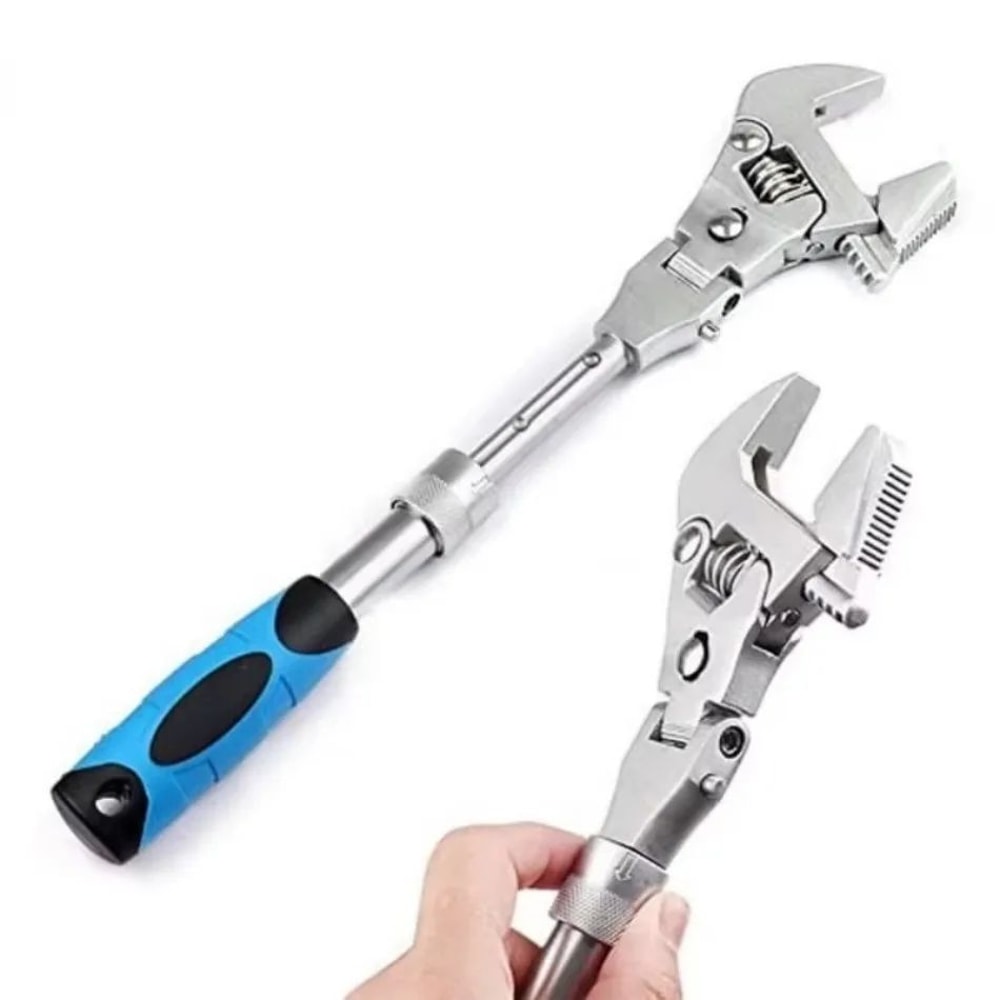 FlexPro 10Inch Telescopic Adjustable Ratchet Wrench HeavyDuty Adjustable Wrench For Tight Spaces 4