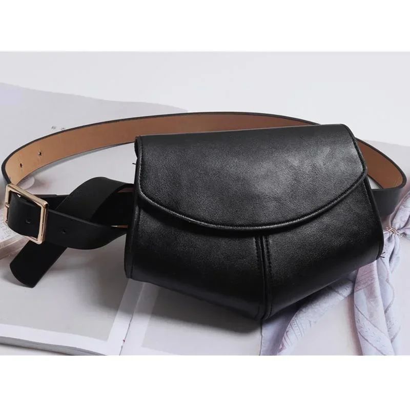 Chic Snakeskin Waist Saddle Bag Trendy Women Waist Bag With Belt Design 6