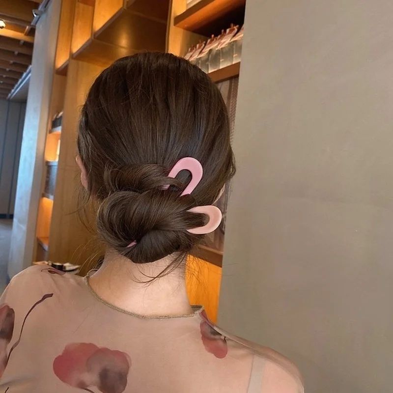 Candy Luxe UShaped Hair Stick Elegant U Shaped Hair Pin In Trendy Candy Colors 4