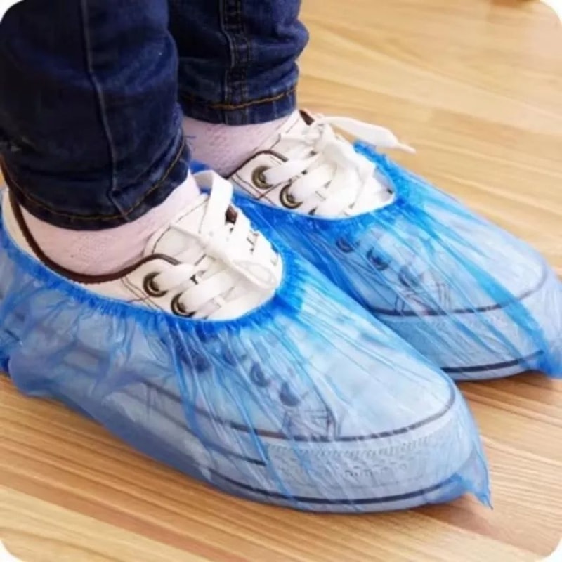 100Pack Waterproof Disposable Shoe Covers Durable Waterproof Shoe Covers For Home Medical Use 2