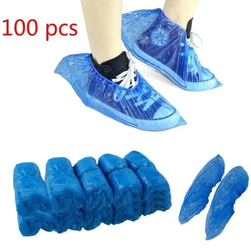 100Pack Waterproof Disposable Shoe Covers Durable Waterproof Shoe Covers For Home Medical Use 6