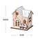 Luminous LED Mini Wooden Christmas House DIY LED Christmas House Ornament 5
