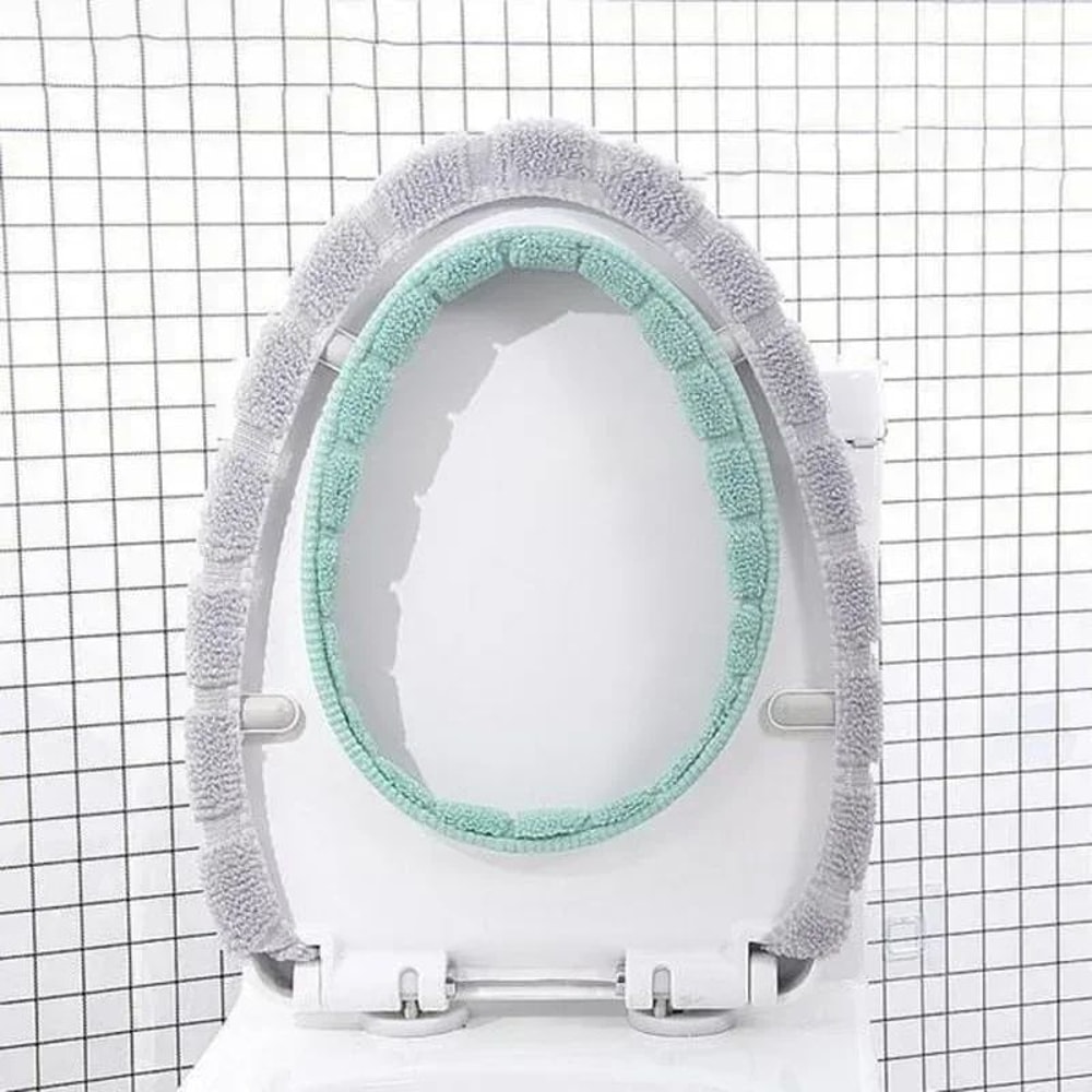 Thickened Toilet Seat Cover Pad Warm Washable NonSlip Soft Toilet Seat Cover 1