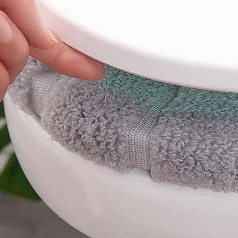Thickened Toilet Seat Cover Pad Warm Washable NonSlip Soft Toilet Seat Cover 4
