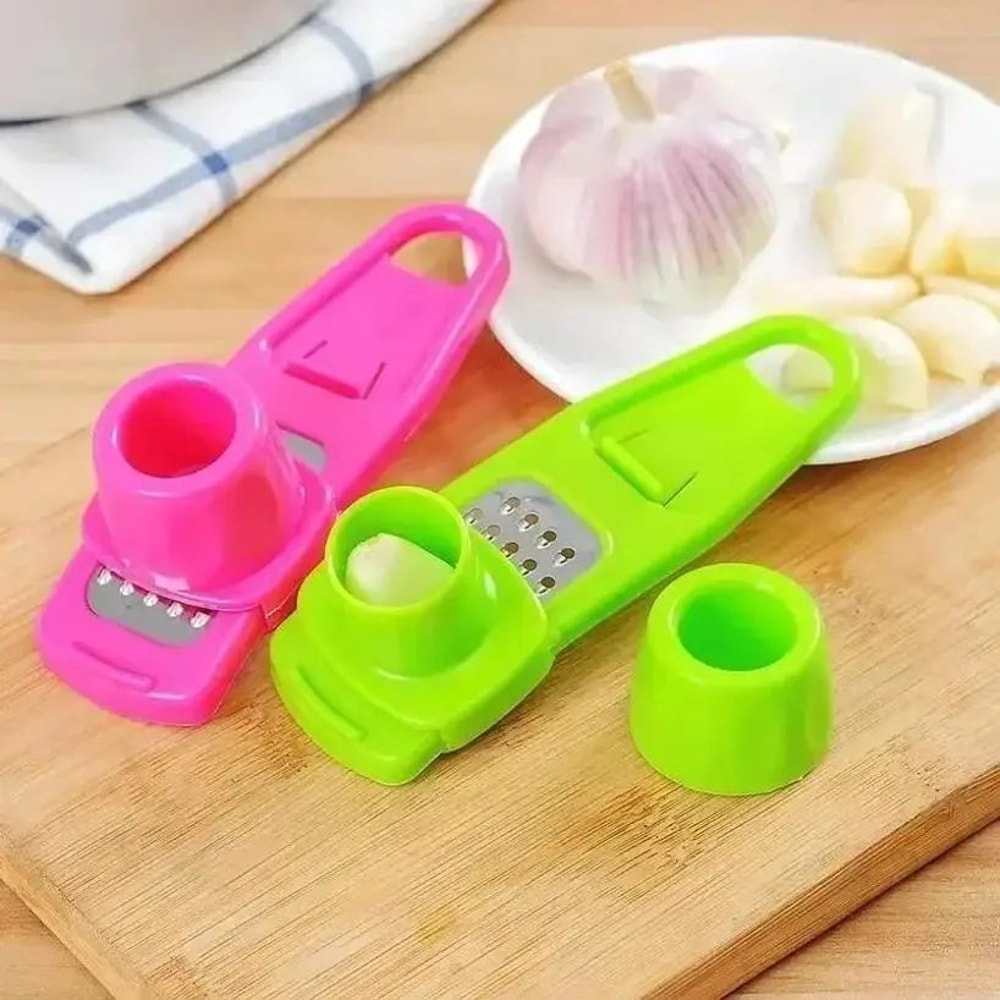Stainless Steel Garlic Press Crusher HeavyDuty Manual Garlic Mincer For Effortless Flavor 3