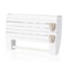 2in1 Wall Mounted Plastic Wrap Dispenser With Cutter Cling Film Holder Aluminum Foil Organizer 7
