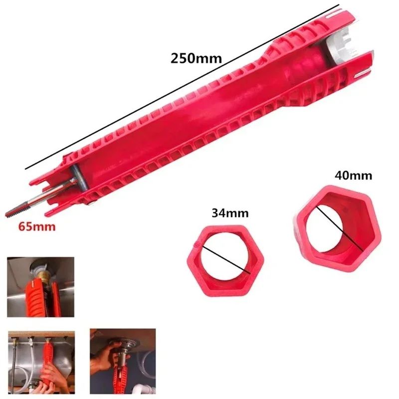 ProReach Faucet And Sink Installation Wrench MultiFunction Basin Wrench Tool For Plumbing Repairs 4