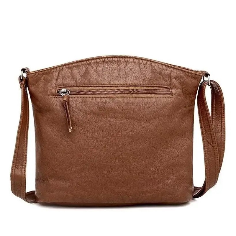 Everly Classic Women Crossbody Bag Retro Soft Leather Shoulder Bag With Large Capacity Multi Comp 4