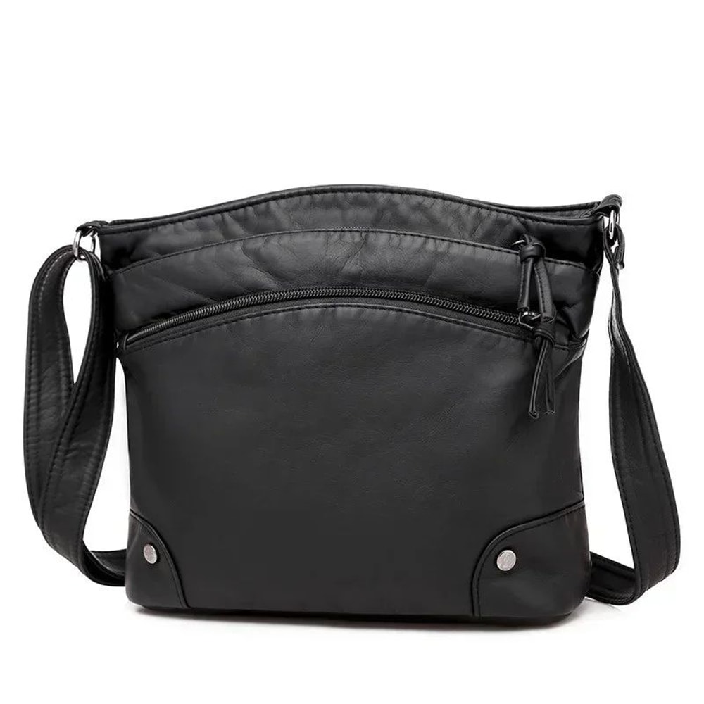 Everly Classic Women Crossbody Bag Retro Soft Leather Shoulder Bag With Large Capacity Multi Comp 6