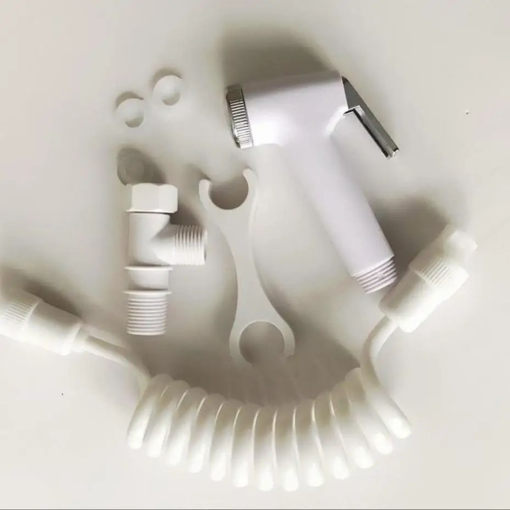 CleanFlow Handheld Bidet Sprayer Set Stainless Steel Toilet Bidet Attachment With Flexible Shower 5