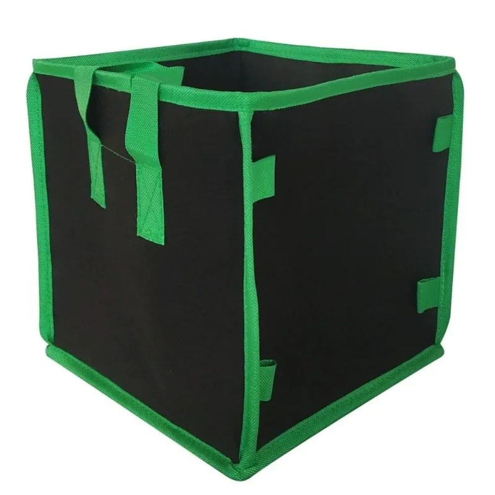 GrowCube Square Fabric Grow Bag Thick NonWoven Planting Bag With Handles For Indoor Outdoor Garde 6