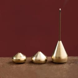 zengourd pure copper incense holder – gourd-shaped incense stick burner for home & meditation