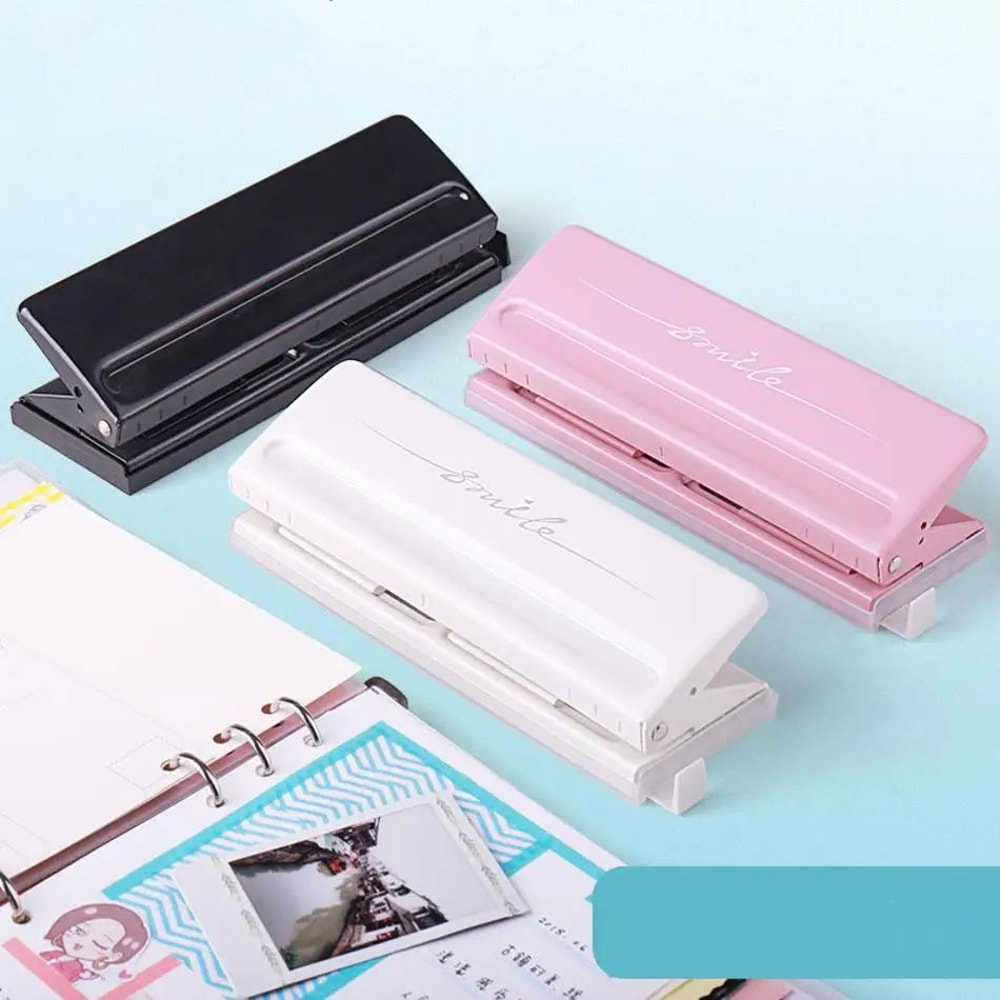 FlexBind Adjustable 6 Hole Punch Portable Planner Hole Punch For A4 A5 A6 More 0
