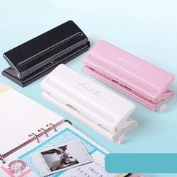 flexbind adjustable 6 hole punch – portable planner hole punch for a4, a5, a6 & more