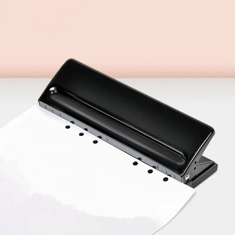 FlexBind Adjustable 6 Hole Punch Portable Planner Hole Punch For A4 A5 A6 More 6