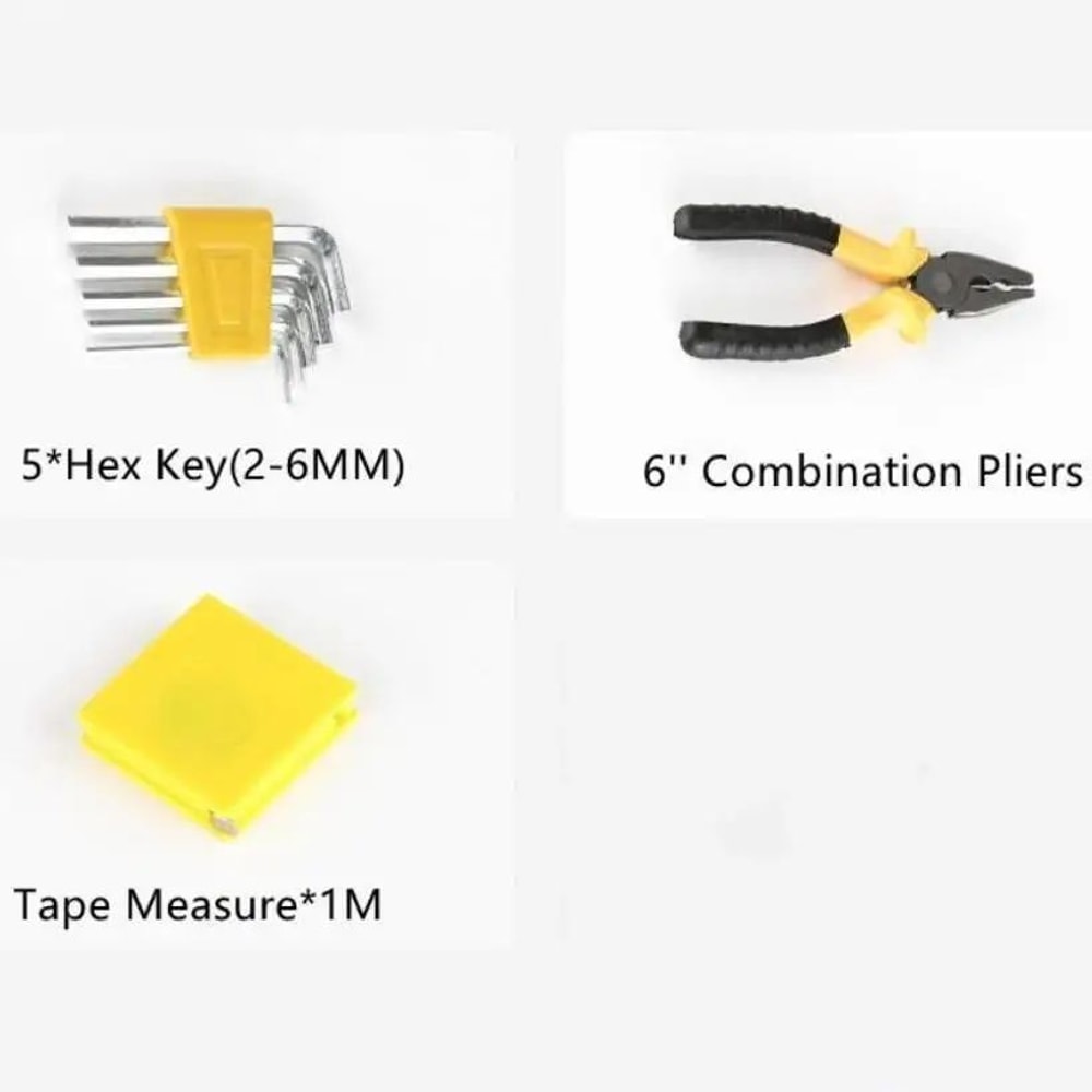 RoadReady 11Piece Car Emergency Tool Kit Compact Automotive Maintenance Tool Set For Home Travel 1